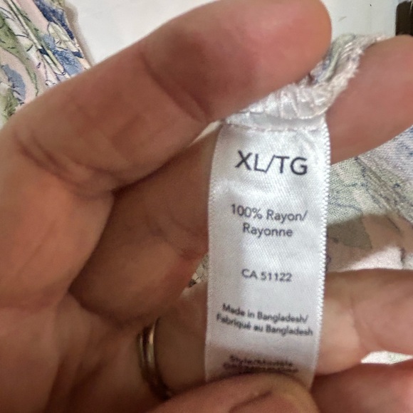 George XL Floral Print dress - Blue and Green- new or like new - Picture 4 of 9